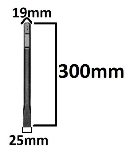 Cincel Plano Hexagonal Con Reduccion Venturo 19mm X 300mm 0