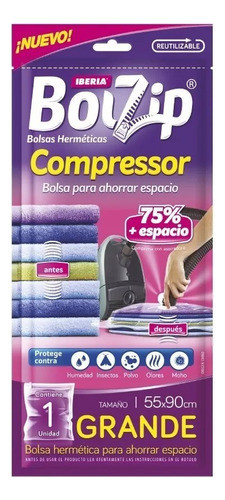 Iberia Bolzip Bolsa Para Guardar Ropa Compressor Grande X 1u 0