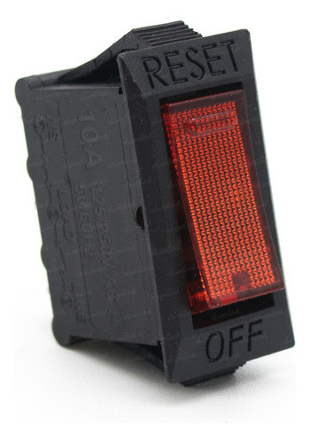 Llave Interruptor Termico 10a 220v Con Luz Zapatilla 0