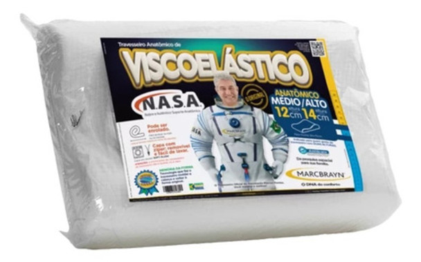 Travesseiro Nasa Anatômico Cervical Marcbrayn Alto 0