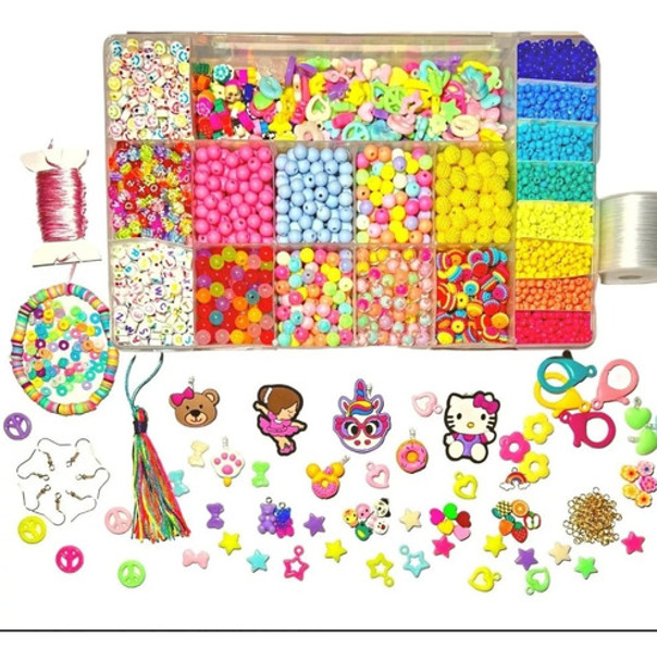 Set De 6mil Piezas Infantiles Para Crear Pulseras Y Collares 0 Set De 6mil Piezas Infantiles Para Crear Pulseras Y Collares 0