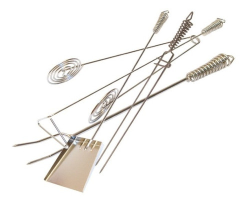 Set X5 Accesorios Parrillero Asado Parrilla Brogas 0