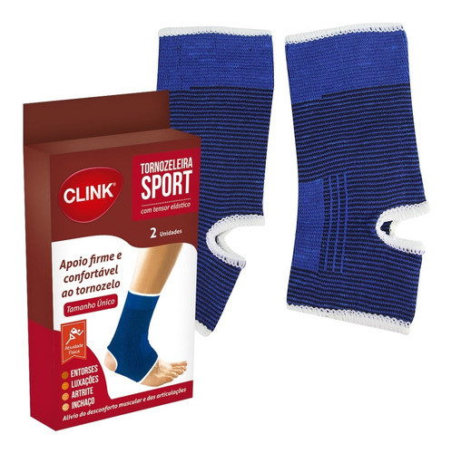 Tornozeleira Sport Poliéster Com 2 Unidades Ck1486 Clink 0