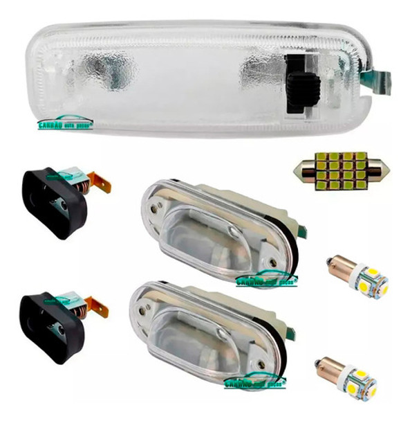 Kit Lanterna Placa + Teto + Par Interruptor Brasilia + Lamp 0