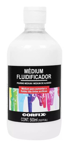 Médium Acrílico Fluidificador Corfix 500ml 0