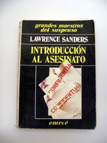 Introduccion Al Asesinato Lawrence Sanders Emece Gms Boedo 0
