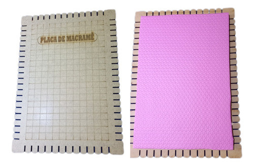 Placa (board) Para Macramê Dupla Face Eva E Mdf 0