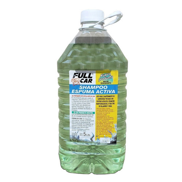 Espuma Activa Shampoo Full Car 5lts. 0