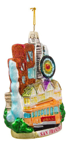 Kurt Adler C4106 San Francisco - Adorno De Cristal Para Pais 0