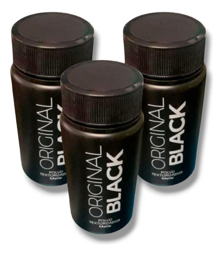Polvo Textura Peinado Original Black X3 Texturizador Barber 0
