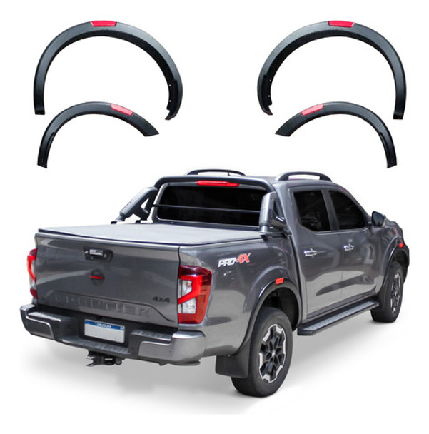 Fenders Spaco Nissan Np300 2021+ Negro Con Detalles Rojos 0 Fenders Spaco Nissan Np300 2021+ Negro Con Detalles Rojos 0