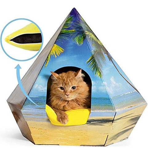 Troppipets Cama Grande Para Tienda De Gatos | Incluye Almoha 0