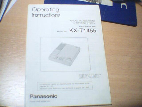 Kx-t1455 Contestador Automatico **  Manual Original  *** 0