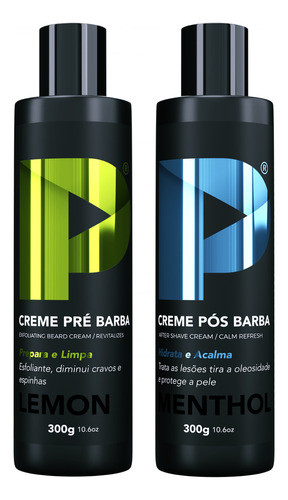 Kit Creme Pré E Pós Barba Play Barber Barbear Caixa 2 Unidad 0