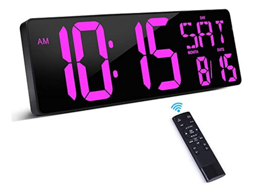 Reloj De Pared Digital Grande Xrexs Con Control Remoto, Pant 0