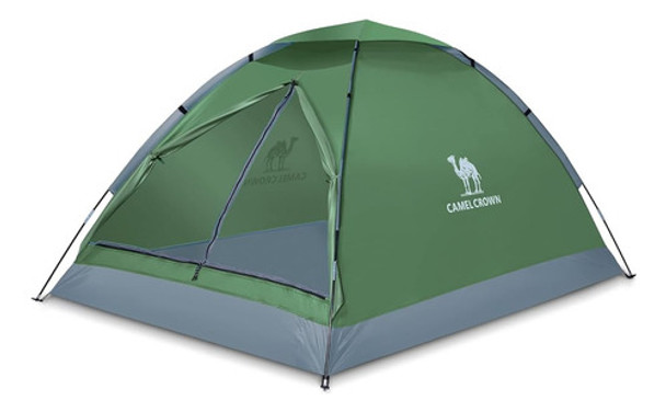 Camel Crown 2/3/4/5 Person Camping Dome Tent, Impermeable, E 0