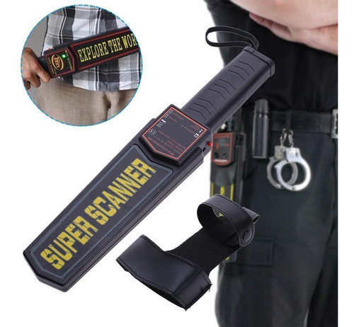 Escáner Portátil Hand-held Metal Seguridad Detector Super Sc 0