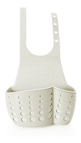 Porta Esponja Colgante Para Bacha Beige Cocina Baño 0