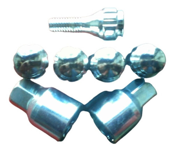 Tuercas Antirrobo Ecosport -incluye Rueda Auxilio- Cromadas 0