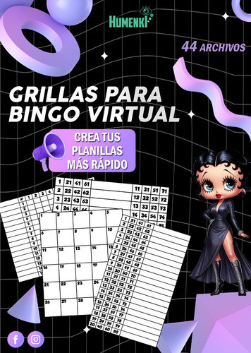 Planillas Bingo Virtual - Solo Grillas (leer Descripción) 0