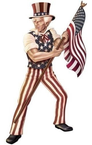 Articulado Tio Sam Accesorio De Fiesta 1 Cuenta 1pkg 0
