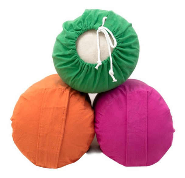 Combo: 3 Bolster Yoga. Funda Interior Con Cierre Para Regular Altura Y Contundencia. Peso C/u 8.6 Kg. Medida: 25 X 80 Cm 0