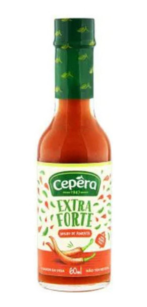 Molho De Pimenta Extra Forte Picante Cepera 60ml - Kit Com 3 0