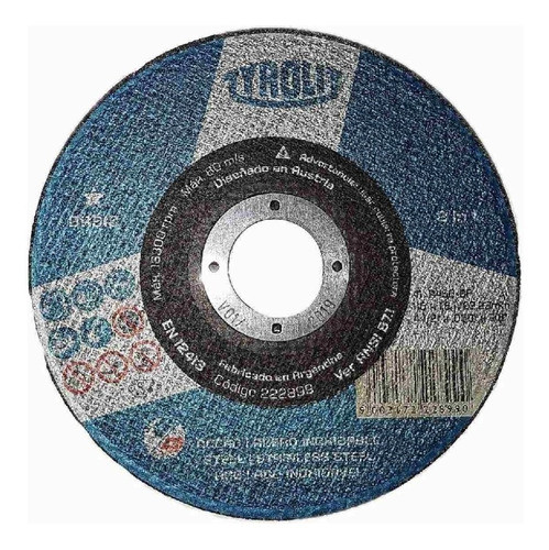 Disco Corte Tyrolit Basic 115 X 1 Caja X 10 U Hierro Chapa 0