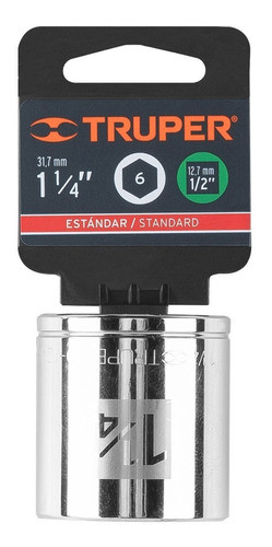 Tubo Dado De 6 Puntas 1-1/4 Cuadro 1/2 Truper 13244 0
