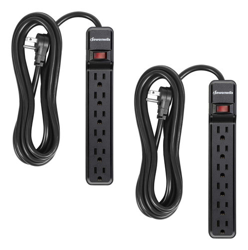 Pacote Com 2 Protetores De Sobretensão Power Strip De 10 Pés 0