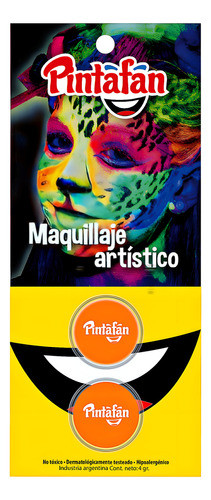 Maquillaje Artistico Naranja Fluo Pack X3 - Cotillón Waf 0