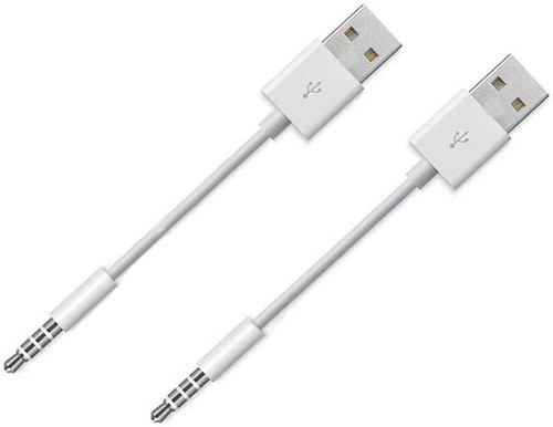 Cable Usb A 3.5mm, 2 Pack/blanco 0
