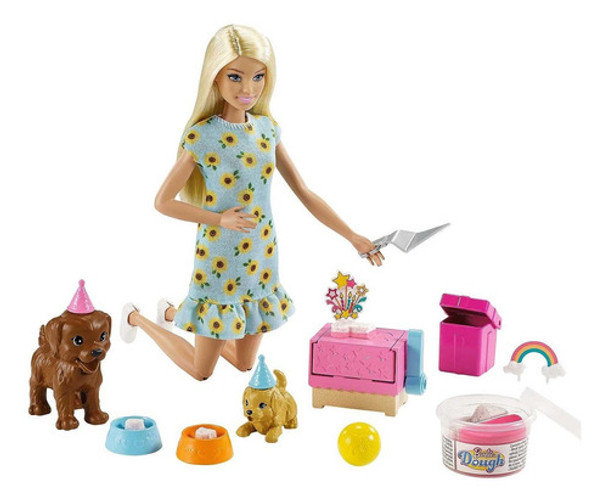 Nueva Barbie Cumple Años Mascotas Perritos Fiesta Accesorios 0
