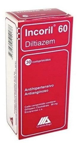 Incoril 60 Mg 30 Comprimidos 0