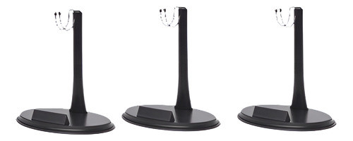 5 * 1/6 Escala Acción Figura Base Display Stand U Tipo Negro 0