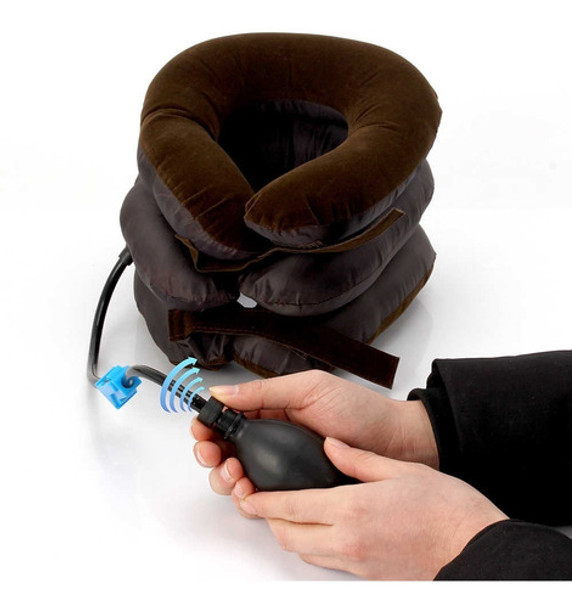 Colar Cervical Inflável Alívio Portátil Almofada P/ Pescoço 0