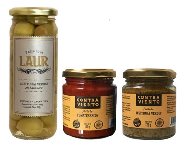 Combo Laur Aceitunas Gourmet + Pastas De Aceitunas Y Tomate 0