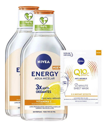 Nivea Rutina De Limpieza Profunda Energizante Vitamina C 0