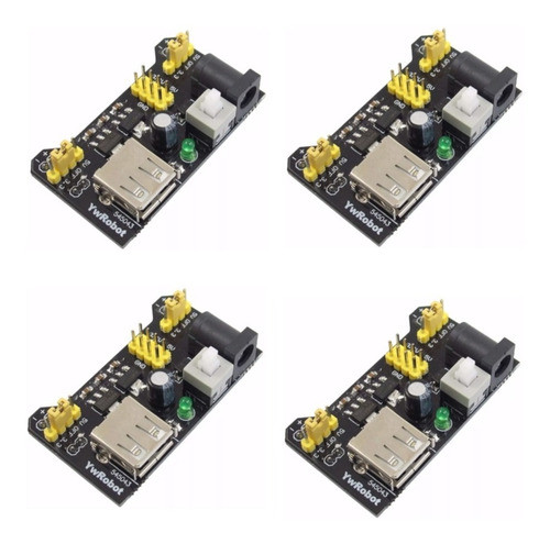 Kit 4x Pcs Módulo De Alimentação 3.3/5v Mb102 Protoboard 0