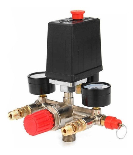 Kit Completo Automatico Presostato 1 Via + Base P/ Compresor 0