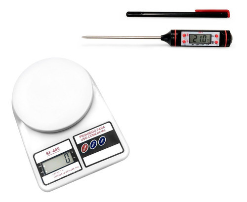 Kit Set Reposteria Balanza Cocina + Termometro 0