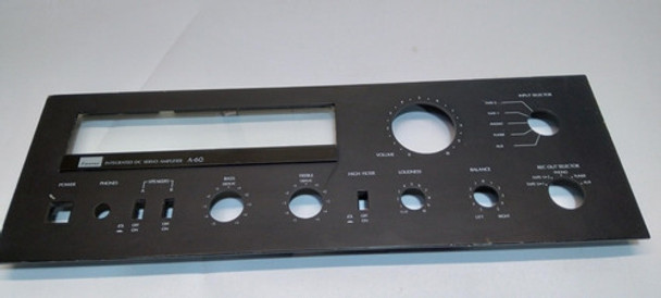 Frente De Aluminio Para Sansui A-60 Black Con Detalles 0