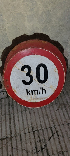 Cartel Señalizacion 30 Kms / Hs 50 Cns Diametro No 2 0