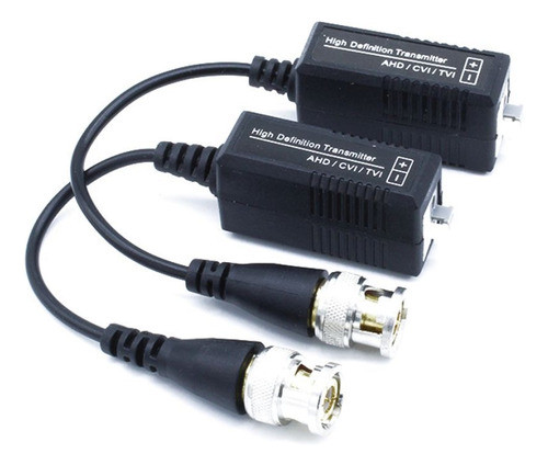 Pack Balun Conect + Plug Dc   Utp Cctv Camara Seguridad Dvr 0