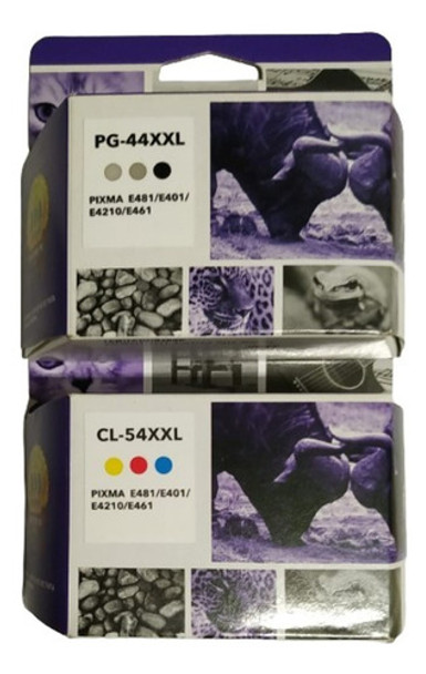 Pack Cartuchos Comp Pg-44xl + Cl-54xl P/ Canon E481 E402 0
