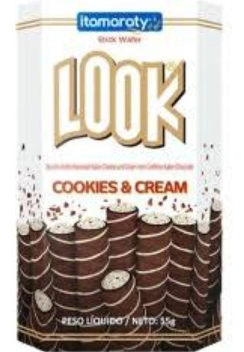 Biscoito Wafer Look Itamaraty Cookies & Cream 55gr- Kit C/ 9 0