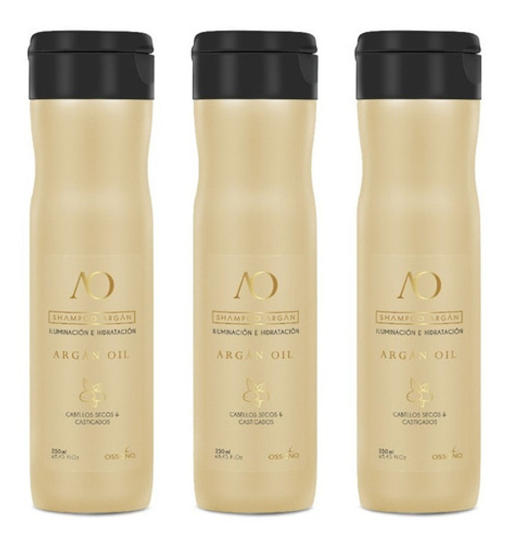 Shampoo Argán Ossono  250 Ml  X 3 Unidades 0