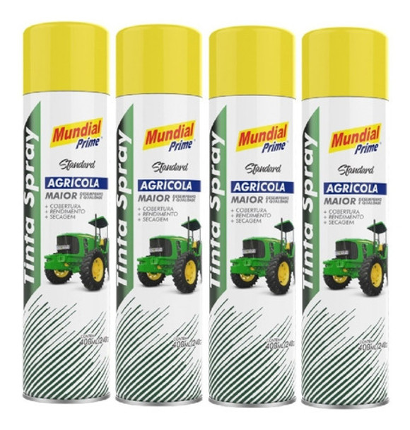 Kit C/ 4 Lata Tinta Agrícola Amarelo New Holland - Mundial 0