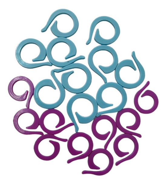 Marcadores De Punto Skc X 20 Anillo Espiral Grande Crochet 0