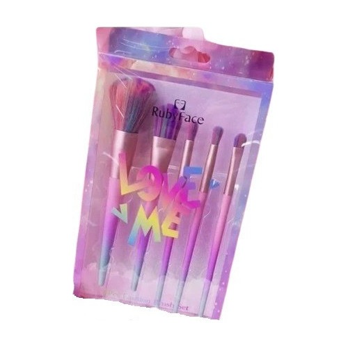 Brochas De Maquillaje Ruby Face X5 Unidades Love Me 0